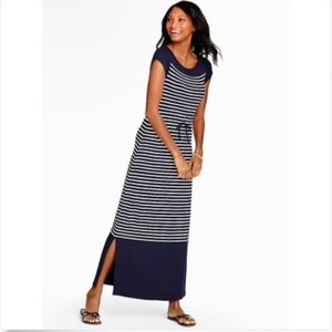 TALBOTS Dress Navy French Terry Knit Nautical